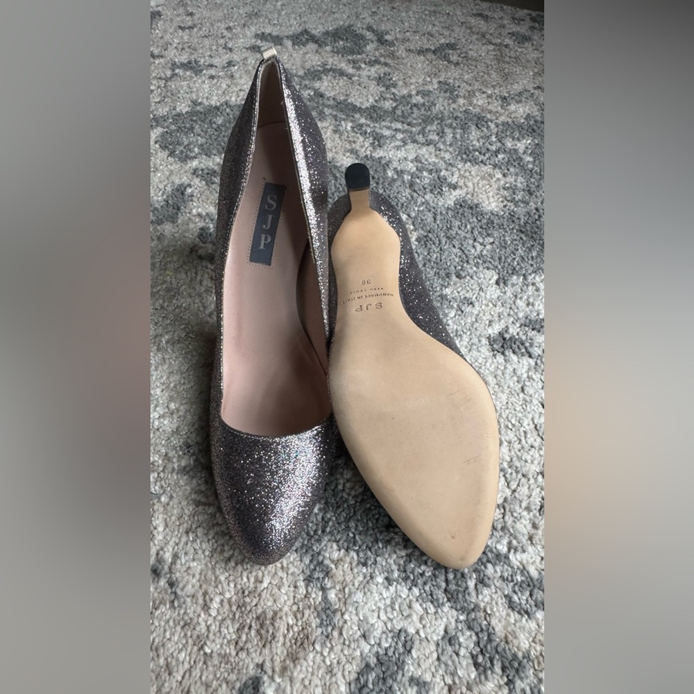 SJP by Sarah Jessica Parker Glitter Heels - Silver